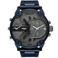 DIESEL GENTS XXL BIG DADDY 57mm BLUE STEEL 4 TIMEZONE R9490.00++WOW FIRST IN SA++PLEASE READ++