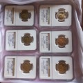 Wow!! Full Set Madiba MS62-MS67 IN WOODEN BOX-NGC GRADED