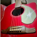 Collectors Fender Sonoran SCE Candy Apple Red Acoustic / Electric Guitar