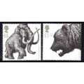 GREAT BRITAIN 2006 "ICE AGE ANIMALS" SET OF 5 UMM. SG 2615-19. CAT 9 POUNDS.