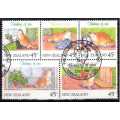 NEW ZEALAND 1991 "THINKING OF YOU" BOTH BOOKLET PANES VFU. SG 1604-13. CAT 8,50 POUNDS.