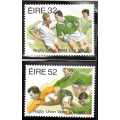 IRELAND 1995 "RUGBY WORLD CUP" SET OF 2 AND M/S U.M.M. SG 946 - 948. CAT 5,40 POUNDS.