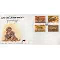 ZIMBABWE 1992 ALL 4 FDC's ISSUED. CAT STAMPS 19 POUNDS.