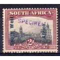 SOUTH WEST AFRICA 1926/7 PICTORIALS 2d, 3d and 1/- SINGLES HANDSTAMPED SPECIMEN.