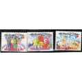MALAYSIA 1992 2 SETS UMM. (1) TROPICAL FORESTS (2) 25TH ANNIV ASEAN. SG 476-8 & 484-6. CAT 5,40 GBP.