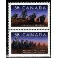 CANADA 2 SETS UMM (1) 1989 CANADIAN POETS (2) 1989 75TH ANNIV CANADIAN REGIMENTS. CAT 8,50 GBP.