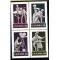 CANADA 2 SETS OF 4 UMM (1) 1989 150 YEARS PHOTOGRAPHY (2) 1989 ARTS & ENTERTAINMENT. CAT 7,40 GBP.