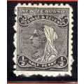 NEW ZEALAND 1895 DEFIN 1/2d PERF 11 LIGHTLY MOUNTED MINT. SG 236. CAT 9,50 POUNDS.