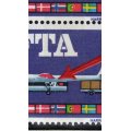 Great Britain 1967 `EFTA` 1/6d block of 4 umm variety `Broken undercarriage leg`. SG 716ph. Cat £40