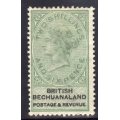 BECHUANALAND 1887 UNAPPROPRIATED DIES 2/6d GREEN & BLACK VERY FINE LMM. SACC 17. CAT R2200.