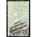 BECHUANALAND 1887 DEFIN 5/- GREEN & BLACK FINE USED. SACC 18. CAT R4000.