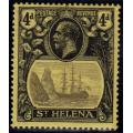 ST. HELENA 1922-37 DEFIN 4d FINE MOUNTED MINT. SG 92. CAT 15 POUNDS. (2018)