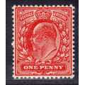 GREAT BRITAIN 1911 KEVII 1d BRICK-RED VERY FINE UMM. NO WMK. SG 272a. CAT 75 GBP FOR MM.