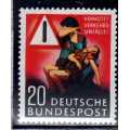 GERMANY WEST 1953 ROAD SAFETY CAMPAIGN VERY FINE MM. SG 1088. CAT 23 POUNDS. (2020)