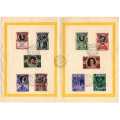 VATICAN CITY 1946, 1949 & 1953 STAMPS ON SPECIAL FOLDER WITH SPECIAL DATE STAMP.