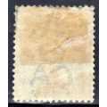 BRITISH VIRGIN ISLANDS 1883-4 1/2d DULL GREEN HEAVILY MOUNTED SMALL PART ORIG GUM. SG 8 CAT 6,50 GBP
