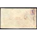 LEEWARD ISLANDS 1897 COVER WITH QV 2,5d (SG 3) CANCELLED "ANTIGUA 6 JA 97" + UK RECEIVER BACK STAMP.