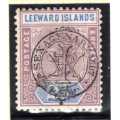 LEEWARD ISLANDS 1897 QV DIAMOND JUBILEE 2,5d MOUNTED MINT. SG 11. CAT 9,50 POUNDS. (2018)