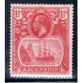 ASCENSION 1924-33 KGV DEFIN 1½d ROSE-RED VERY LIGHTLY MM. SG 12. CAT 10 POUNDS. (2018)