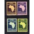 MOZAMBIQUE 1938 PRESIDENT CARMONA'S TOUR SET OF 4 MM. SG 379-382. CAT £188,75. (2013)