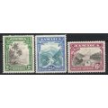 Jamaica 1932 pictorial set of 3 mounted mint. SG 111-113. Cat £70. (2018)
