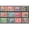 Gold Coast 1948 KGVI definitive set of 12 mint. SG 135-146. CAT £85. (2018)