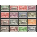 Sierra Leone 1938-44 KGVI definitive set of 16 mounted & unmounted mint. SG 188-200. CAT £140 (2018)