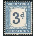 South Africa 1932-42 Postage Due 3d indigo & milky blue umm Inverted wmk. SG D28a.