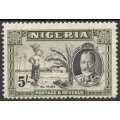 Nigeria 1936 KGV defin 5/- very lightly mounted mint. SG 43. Cat £21 (2018)