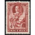 Nigeria 1936 KGV defin 4d red-brown mounted mint. SG 39. Cat £2,25 (2018)
