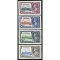 Nyasaland 1935 Silver Jubilee set of 4 lmm. SG 123-126. Cat £38 (2018)