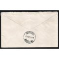 England 1931 First Xmas Air Mail Flight Cover to Queenstown South Africa. Very fine.