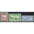 Canada Newfoundland 1931 Air set of 3 with wmk lightly mounted mint. SG 195-197. Cat £110 (2018)