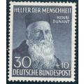 Germany West 1952 Humanitarian Relief Fund 30pf + 10pf unmounted mint. SG 1085. Cat £90 (2013)
