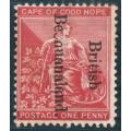 Bechuanaland 1891 Definitive 1d carmine-red with optd error mounted mint. SG 38. SACC 31.