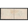 South West Africa 1926-27 Pictorials of SA ovpt 3d black and red mm pair. SACC 76. Cat R90.