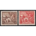 Great Britain 1924 British Empire Exhibition set of 2 very lmm. SG 430-431. Cat £25. (2018)