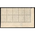 Transvaal 1905-1909 KEVII 2½d plate No. 1 extended block of 10 umm. SG 276 / SACC 282.