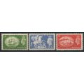 Great Britain 1951 KGVI short set of 3 superb unmounted mint. SG 509-511. Cat £57,50 (2018)