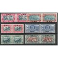South West Africa 1938 both Voortrekker Commemorative sets mounted mint. SACC 132-137. Cat R2190.