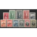 Turkey 1927 Izmir Exhibition set of 11 unmounted mint. SG 1035-1045. Cat £116,60 (2018)