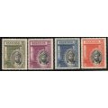 Zanzibar 1936 Silver Jubilee of Sultan set of 4 mounted mint brown gum. SG 323-326. Cat £35 (2022)