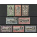 Ascension 1934 definitive part set of 8 lmm. (1/- thinned) SG 21 - 28. Cat £ (2022)