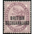 Bechuanaland 1891 definitive 1d lightly mounted mint. SACC 33. Cat R150. (2019-20)
