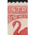 Australia 1929 `Western Australia Centenary` 1½d with variety mounted mint. SG 116a. Cat £60 (2022)