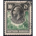 Northern Rhodesia 1925 KGV Definitive 10/- very fine used. SG 16. Cat £110 (2018)