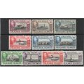 Falkland Islands 1938 Definitive part set of 10 mint. SG 146-151, 153-155, 157. Cat £60. (2018)