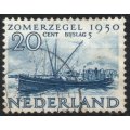 NETHERLANDS 1950 `ZOMERZEGEL` 20+5c V.F.U. SG 718. CAT 23 POUNDS.