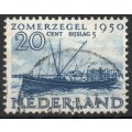 Netherlands 1950 Cultural Relief Fund` 20+5c very fine used. SG 718. Cat £23 (2013)