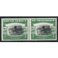 South Africa 1927 London Pictorial 5/- pair lightly mounted mint. SACC 38. Cat R10 000 (2023-25)
